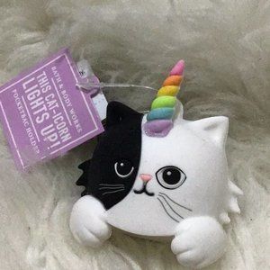 BATH BODY CAT ICORN SANITIZER HOLDER